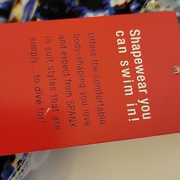 $188 SPANX REMOVEABLE STRAP CHEETAH ANIMAL PRINT ONE PIECE SWIMSUIT 8 MEDIUM NWT - Picture 13 of 16